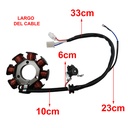 ESTATOR YAMAHA YBR 125 CHINA (8 BOBINAS) STD