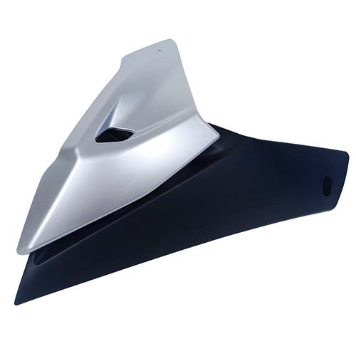 CONJUNTO DE CACHAS CUBRE MOTOR BAJAJ ROUSER N160/N250 GRIS MTC