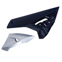 CONJUNTO DE CACHAS CUBRE MOTOR BAJAJ ROUSER N160/N250 GRIS MTC