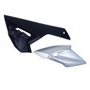 CONJUNTO DE CACHAS CUBRE MOTOR BAJAJ ROUSER N160/N250 GRIS MTC