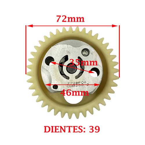 BOMBA DE ACEITE MOTOMEL SKUA 250 BASE OLD/BASE NEW OEM EXCLU