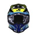 CASCO JUST1 J39 REVO BLUE FLUO YELLOW BLACK GLOSS XXL
