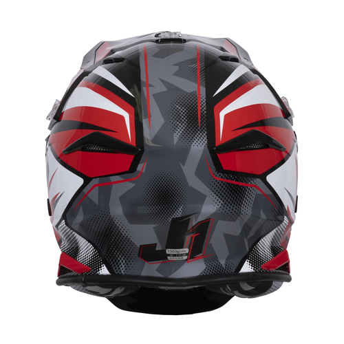 CASCO JUST1 J39 REVO RED WHITE BLACK GLOSS L