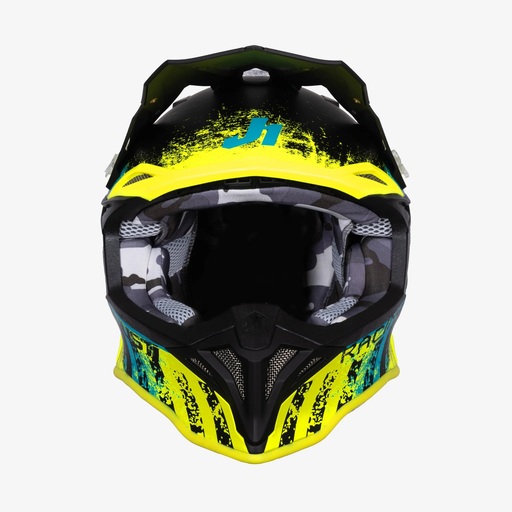CASCO JUST1 J39 STORM BLUE FLUO YELLOW BLACK L
