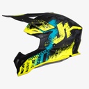CASCO JUST1 J39 STORM BLUE FLUO YELLOW BLACK XXL