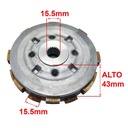 CAMPANA INTERIOR CON DISCOS HONDA CBF125 TWISTER STD