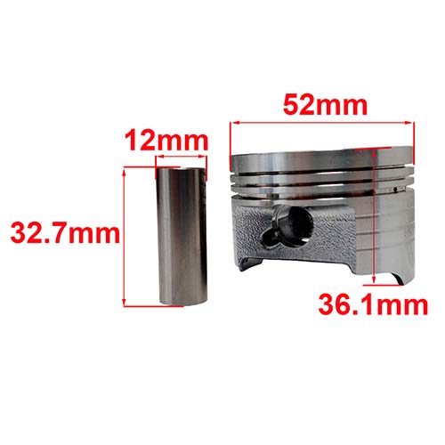 KIT CILINDRO + PISTON HONDA CBF125 TWISTER STD