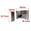 KIT CILINDRO + PISTON HONDA CBF125 TWISTER STD