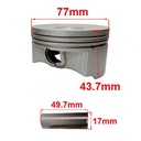 KIT CILINDRO + PISTON HONDA CB300F / XR300L TORNADO (77MM) STD