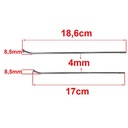 RAYOS TRASEROS + NIPLES HONDA XR150L (36u) CROMADO STD