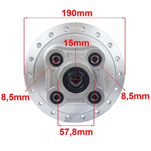 MAZA TRASERA MOTOMEL SKUA 250 BASE OLD OEM