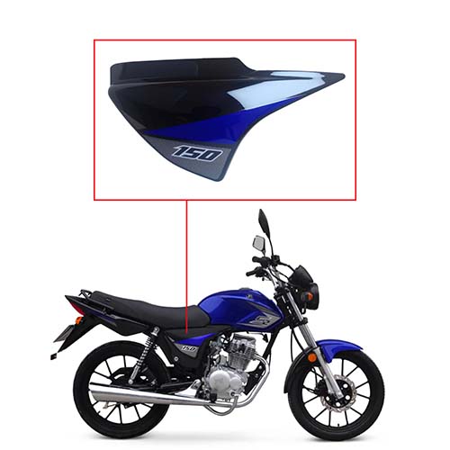 CACHA LATERAL MOTOMEL NEW S2 150 TUBULAR LADO DERECHO NEGRO / AZUL OEM