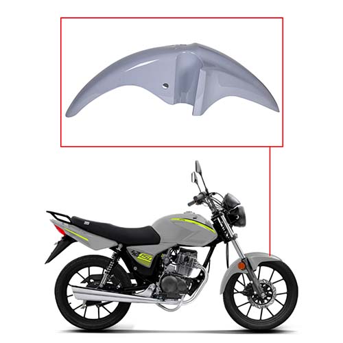 GUARDABARRO DEL. MOTOMEL NEW S2 TUBULAR GRIS OEM