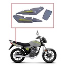 CACHA BAJO ASIENTO + UNION COLIN MOTOMEL NEW S2 150 TUBULAR GRIS (3PCS) OEM