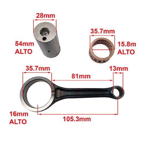 BIELA HONDA FAN / BROS/ TITAN 02 REPCOR (J002BL)