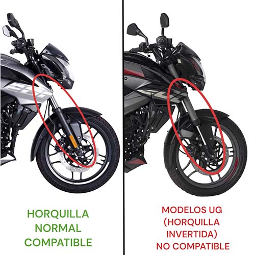 GUARDABARRO DEL. BAJAJ ROUSER NS200 GRIS MTC