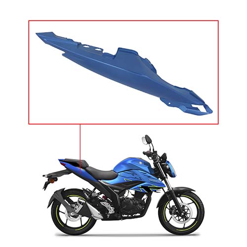 CACHA BAJO ASIENTO SUZUKI GIXXER 150 (2019-2025) AZUL LADO DERECHO MTC