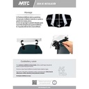DEFLECTOR DE PARABRISAS TRANSPARENTE UNIVERSAL CON SOPORTE PHANTOM MTC (NAC)