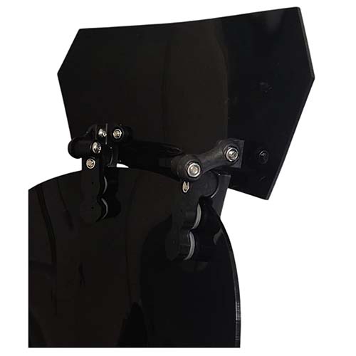 DEFLECTOR DE PARABRISAS NEGRO UNIVERSAL CON SOPORTE PHANTOM MTC (NAC)