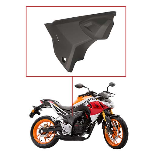 CACHA LATERAL HONDA CB190R NEGRO LADO DERECHO MTC