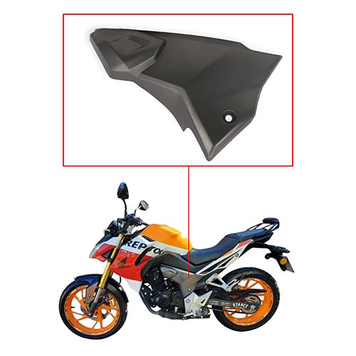 CACHA LATERAL HONDA CB190R NEGRO LADO IZQUIERDO MTC