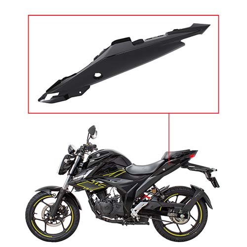 CACHA BAJO ASIENTO SUZUKI GIXXER 150 (2019-2025) NEGRO LADO IZQUIERDO MTC