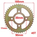 KIT TRANSMISION BAJAJ ROUSER NS160 (45/15) 428HO-134L DORADA C/ORING DOBLE DISCO STC