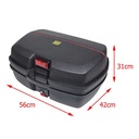 TOP CASE PORTAEQUIPAJE MEDIANO 45L 56X42X31 PLASTICO (NEGRO) STD