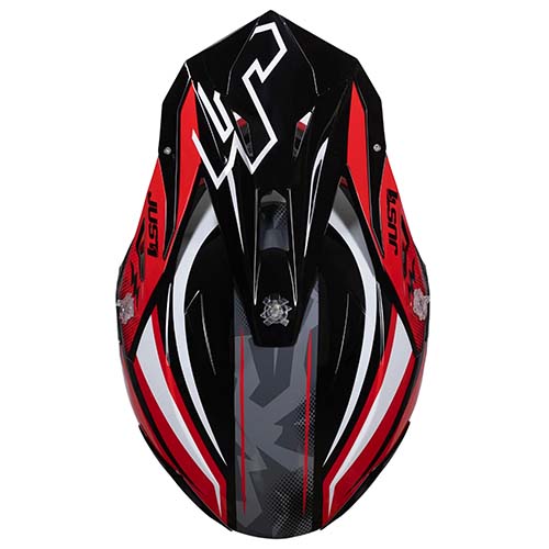 CASCO JUST1 J39 REVO RED WHITE BLACK GLOSS L