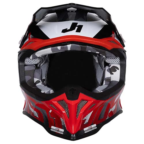 CASCO JUST1 J39 REVO RED WHITE BLACK GLOSS XL