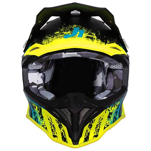 CASCO JUST1 J39 STORM BLUE FLUO YELLOW BLACK L