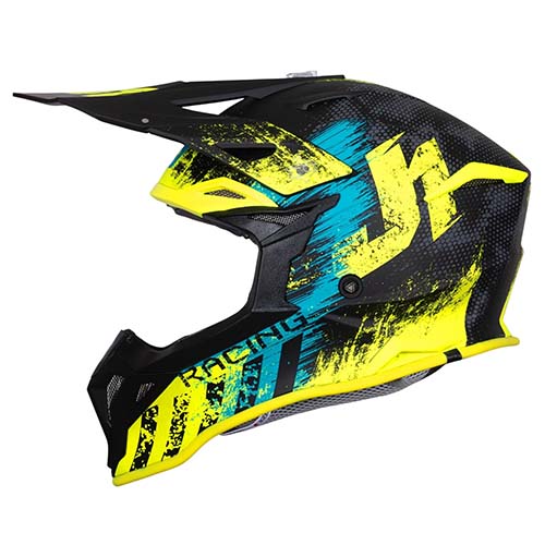 CASCO JUST1 J39 STORM BLUE FLUO YELLOW BLACK M