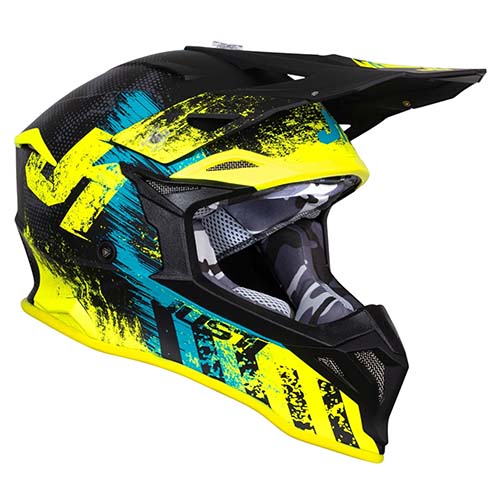 CASCO JUST1 J39 STORM BLUE FLUO YELLOW BLACK XL