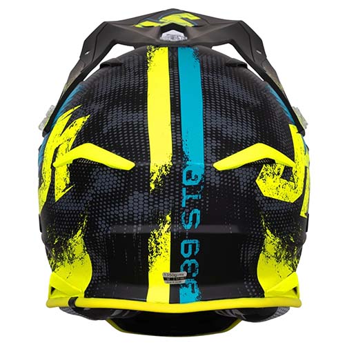 CASCO JUST1 J39 STORM BLUE FLUO YELLOW BLACK XL