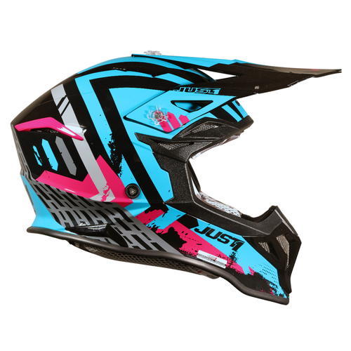 CASCO JUST1 J39 MARSHALL TEAL/BLACK/PINK MATT XL