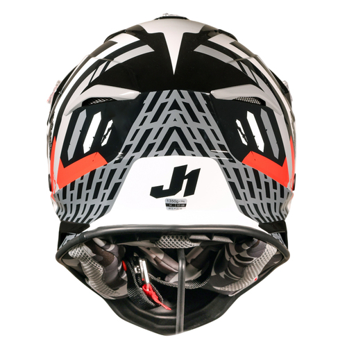 CASCO JUST1 J39 MARSHALL WHITE/RED/BLACK GLOSS L