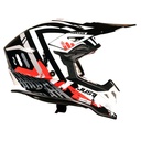CASCO JUST1 J39 MARSHALL WHITE/RED/BLACK GLOSS M