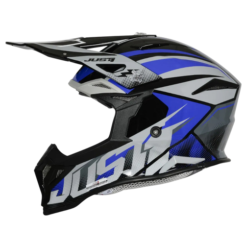 CASCO JUST1 J39 REVO GREY/BLUE/BLACK GLOSS L