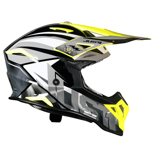 CASCO JUST1 J39 REVO GREY/YELLOW FLUO/BLACK MATT S