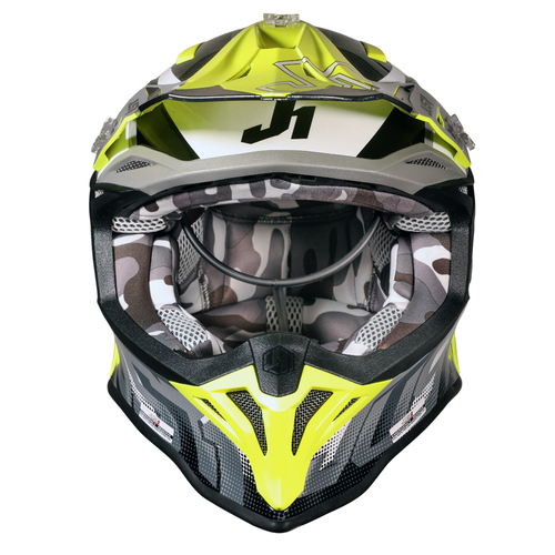 CASCO JUST1 J39 REVO GREY/YELLOW FLUO/BLACK MATT XXL