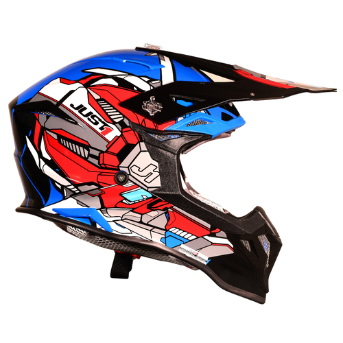 CASCO JUST1 J39 SUPPRESSOR RED/BLUE/BLACK GLOSS L