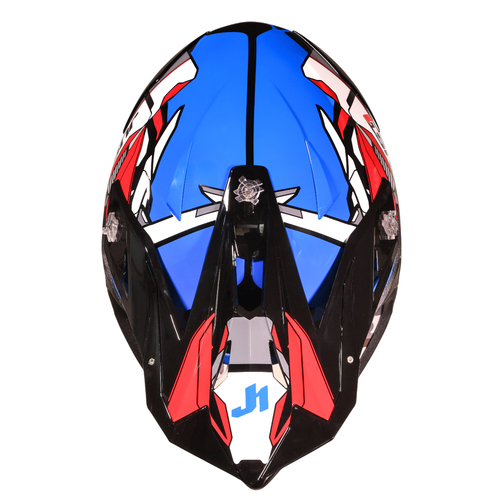 CASCO JUST1 J39 SUPPRESSOR RED/BLUE/BLACK GLOSS M