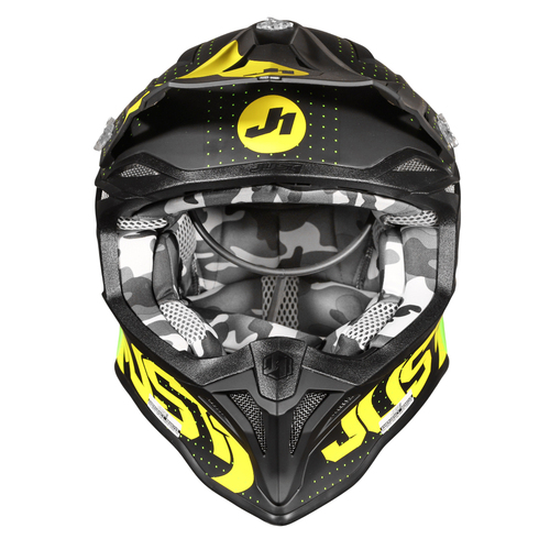 CASCO JUST1 J39 XENO FLUO YELLOW/BLACK MATT L