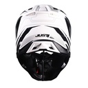 CASCO JUST1 J40 SPEED BLACK/WHITE GLOSS L