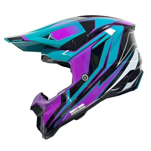 CASCO JUST1 J40 SPEED PURPLE/BLUE/BLACK GLOSS S