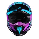 CASCO JUST1 J40 SPEED PURPLE/BLUE/BLACK GLOSS S