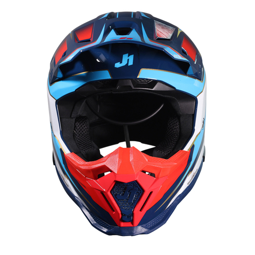 CASCO JUST1 J40 SPEED RED/WHITE/BLUE GLOSS S
