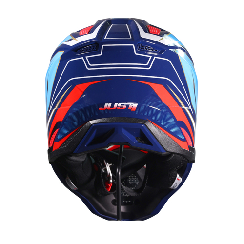 CASCO JUST1 J40 SPEED RED/WHITE/BLUE GLOSS S