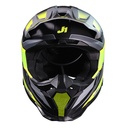 CASCO JUST1 J40 SPEED YELLOW FLUO/BLACK MATT L