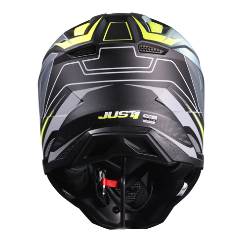 CASCO JUST1 J40 SPEED YELLOW FLUO/BLACK MATT L